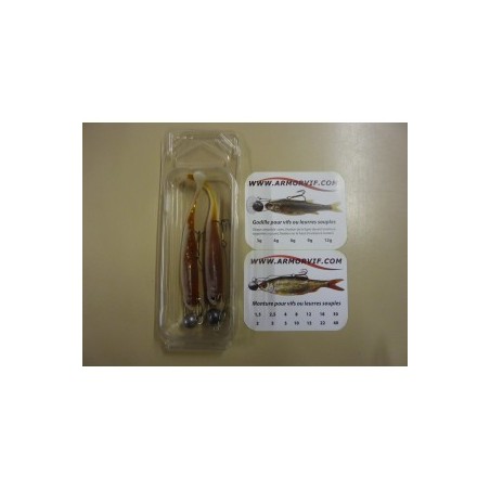 Leurre De Pêche Ragot - Godille Double - 2.5 Grammes - Lot De 5 Pièces - Pour Truite, Perche...